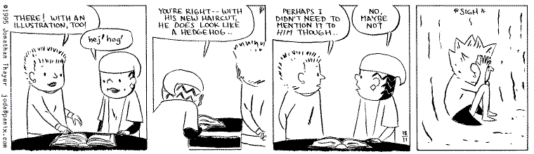 Saturday's strip